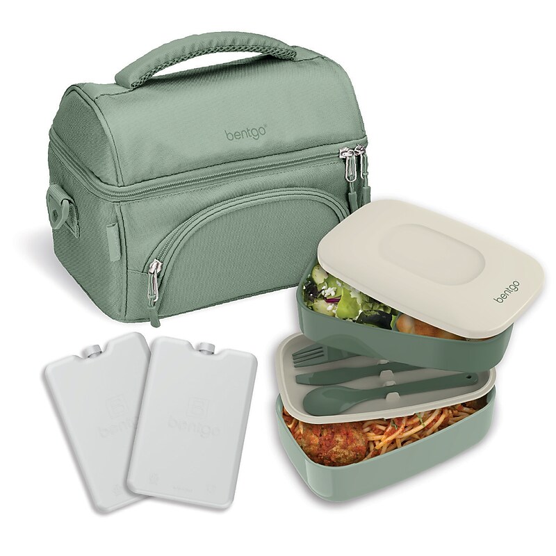 Bentgo Deluxe Lunch Set, Khaki Green (BGBDL1-KG) image 1