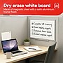 TRU RED™ Magnetic Steel Dry Erase Board, Satin Frame, 2' x 2' (TR61179)~#|#~B0FFBE21-A08D-4A40-BC884C3951F031AD_sc7