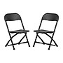 Flash Furniture Plastic Kids Folding Chair, Black, 2 Pieces (2YKIDBK)~#|#~4BDD7EB7-BBC6-4754-AB13F7609DD29A9D_sc7