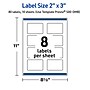 Avery Laser/Inkjet Rectangle Multipurpose Labels, 2" x 3", White, 80/Pack (S00DMB)~#|#~4BE1923D-D9E5-46CE-ABF4AF49346304AC_sc7