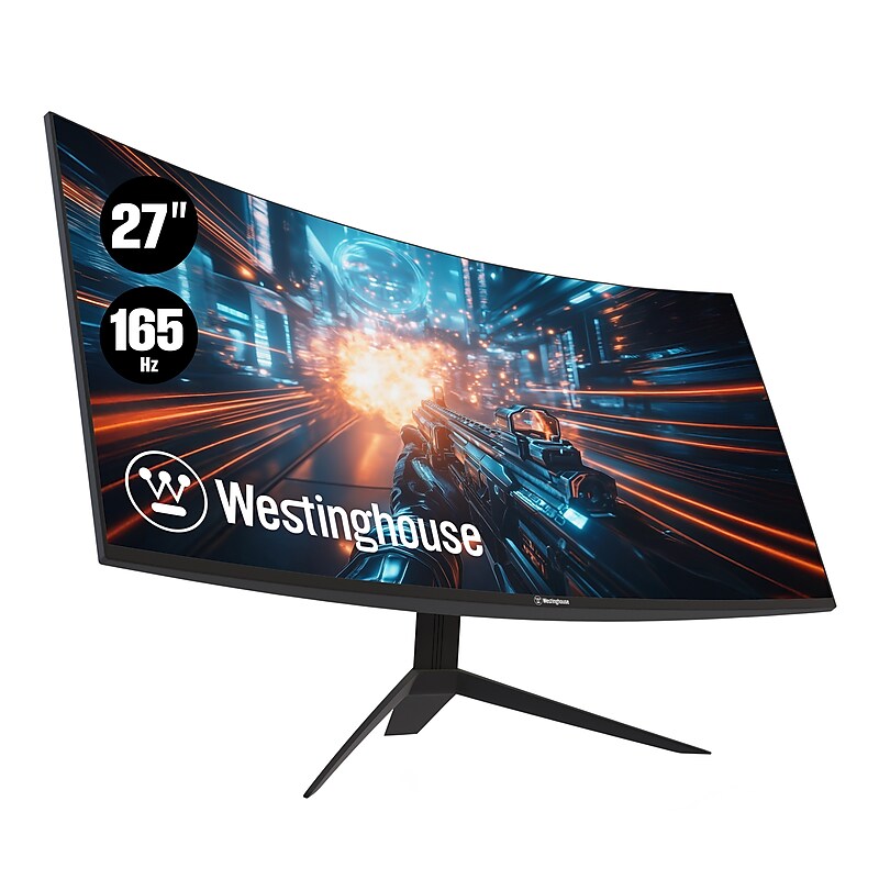 Westinghouse GX6230 27" Curved 165 Hz LED Gaming Monitor, Black (WC27GX6230) image 1