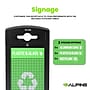 Alpine Industries GS Series Steel Trash Can & Recycling Bin Combo, 40 Gallon, Green (ALP471-40-GS-M)~#|#~4BEB6724-F9CC-446C-B3401FEEE772AD25_sc7