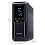 CyberPower Intelligent LCD UPS System, 1500VA/900W, 12 Outlets, 2 USB Ports, AVR, Mini Tower, Black (CP1500AVRLCD3)~#|#~4BED0CB7-7E0D-4B83-9F718F7A5DE33B5F_sc7