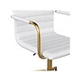 Martha Stewart Taytum Ergonomic Faux Leather Swivel Office Chair, White (CH142370WHGLD)~#|#~4BED2C11-F50A-433E-A26F9ADA70F198C0_sc7