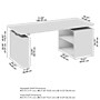 Bush Business Furniture Stratus 72"W Electric Adjustable Standing Desk with Bookcase, Platinum Gray (SUT006PG)~#|#~4BEE20EC-1649-4D9B-9D4178A7CE0D457B_sc7