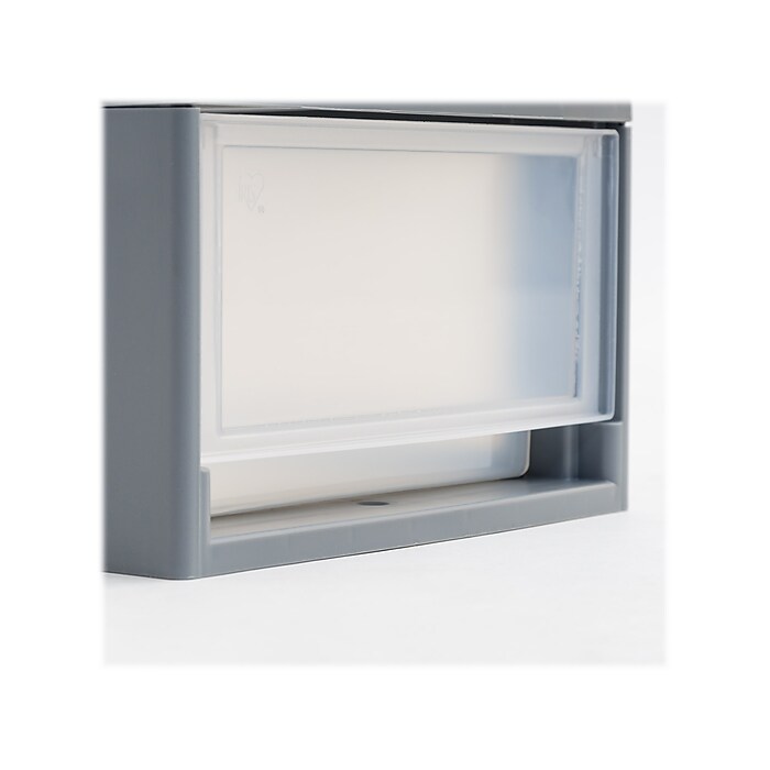 Iris Mini Storage Drawer, Gray/Translucent White (500221) | Staples