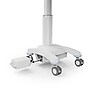 Luxor VitalPower Standard Mobile Medical Workstation with Full-Swivel Wheels, White (MCWS003)~#|#~4BF2C223-81CC-4455-8515DA734691318B_sc7