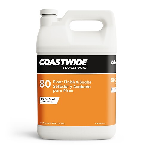Coastwide Professional™ Floor Finish and Sealer 80, 3.78L, 4/Carton ...