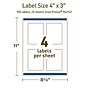 Avery Dissolvable Rectangle Multipurpose Labels, 4" x 3", Off-white, 100/Pack (94252)~#|#~4BF5B9F1-8AF5-48DE-A186B9EBF9B516D0_sc7