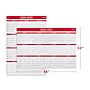 2024-2025 Staples 32" x 48" Academic Yearly Dry-Erase Wall Calendar, Red/White (ST54274-23)~#|#~4BFB4D80-7426-4243-9C18E5C6D5F13857_sc7