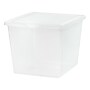 Iris 36 Quart Snap Top Plastic Snap Closure Storage Bin, Clear, 6/Pack (585105)~#|#~4BFB83A7-9AA7-4EC6-B9A48022EDEE32C4_sc7