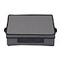 Household Essentials Large Stackable Folding Fabric Charger Plate Storage Box, 4" x 14.5"x 14.5", 14.5 Qt., Gray (52537-1)~#|#~4BFC0E37-CAB3-41BB-91CDCEB9E6D031F8_sc7
