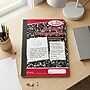 Staples 1-Subject Composition Notebooks, 7.5" x 9.75", Primary Ruled, 100 Sheets, Black/Red (42079C)~#|#~4BFCD248-5E56-47C3-8B6DED7641D89562_sc7