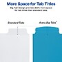 Avery Big Tab Write & Erase Plastic Dividers, 5 Tabs, Bright Multicolor (16129)~#|#~4C022299-5959-49FD-AE9EC0604EB7BF39_sc7