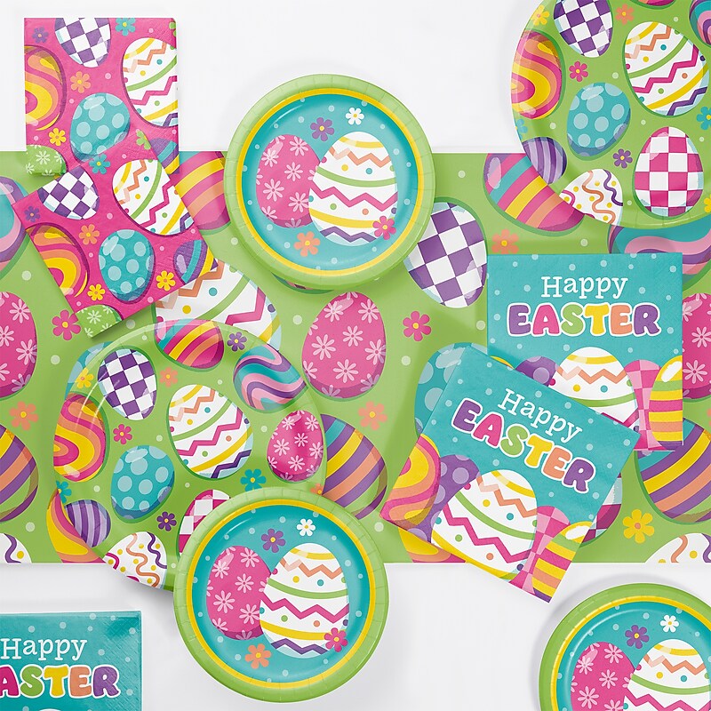 Say Hooray! Eggscellent Easter Disposable Tableware Set, 49/Pack (DTC9627E2A) image 1