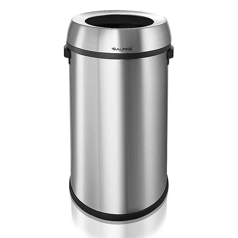 Alpine Industries Stainless Steel Trash Can, 17 Gallon (470-65L) image 1