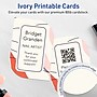 Avery Leaf Integrated Cards, Matte Ivory, 200/Pack (19479399041)~#|#~4C0D54D9-B2DE-4F7D-978B51B747F3B28A_sc7