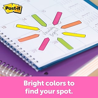 Post-it 'Sign Here' Message Flags, .5" Wide, Assorted Colors, 120 Flags/Pack (684-SH)~#|#~4C0D9595-9BF3-4C6F-9224D8F7D6F4E108_sc7