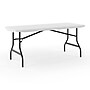 Staples 6' x 29.5" Heavy Duty Plastic Folding Table, White Granite (62109)~#|#~4C0EACD4-8730-4B6A-A34CD6CE6A4C2ACC_sc7