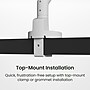 Kanto DM1 Single Monitor Desktop Mount for 17” - 40” Displays, Up to 22 lbs., White~#|#~4C105CC6-5B69-43D1-9F452DE09CF21170_sc7