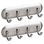 iDESIGN Wall Rack, Brushed Nickel, ABS, 2/Pack (28038M2)~#|#~4C13225C-96EE-43C8-A074BFAE3E648827_sc7