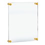 Azar Poster Holder, 21" x 16", Wall Mounted, Gold, Acrylic (105528-GLD)~#|#~4C15408D-E8DF-45BA-AD2E155DA6B37BA2_sc7