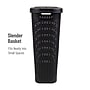 Mind Reader 10.57-Gallon Laundry Hamper with Lid, Plastic, Black, 2/Set (40HAMP2PK-BLK)~#|#~4C16DDDD-40AF-4618-A90929690D56ABBA_sc7
