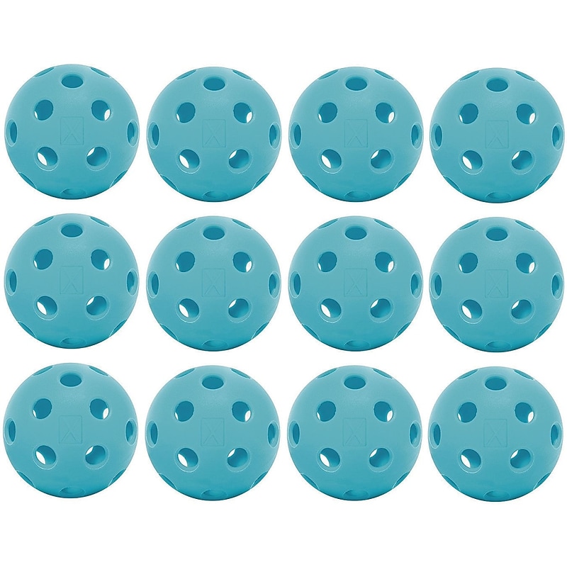 Franklin X-26 Indoor Pickleballs, Blue, 12/Pack (W14423) image 1
