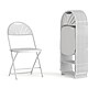 Flash Furniture HERCULES™ Plastic Armless Folding Chair With Fan Back, White, 40/Pack (40LEL4WHITE)~#|#~4C188D69-7D8F-495E-844067FF417A5F5D_sc7