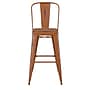 Flash Furniture Carly Indoor-Outdoor Bar Height Stool with Back, Orange with Teak Seat (ET353430ORPL1T)~#|#~4C1AD089-3A43-4C28-9F36D8166D3C464B_sc7