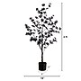 Nearly Natural Artificial Halloween Black Enkianthus Tree, 4' (T5153)~#|#~4C1CE03F-D5F1-4BE6-BBBC7F5752940499_sc7