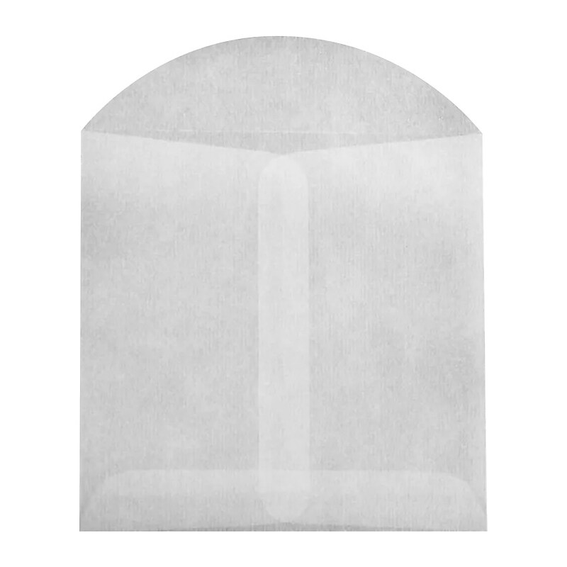 JAM PAPER Open End Envelopes, 3 3/4 x 4 3/4, Glassine, 1000/Pack (GLASS-25-1M) image 1