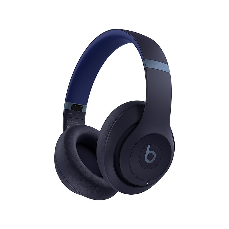 Beats Studio Pro Wireless Active Noise Canceling Bluetooth Surround Sound Headset, Navy (MQTQ3LL/A) image 1