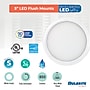 Bulbrite 5" Round 10.3-Watt 5 Color Selectable LED Flush Mount Light, 850 Lumens, White (773603)~#|#~4C298FD7-3509-4164-B82C2BE025DEC5A2_sc7