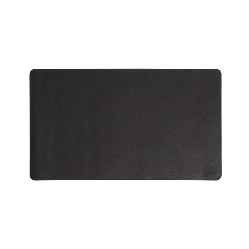 Smead Small Vegan Leather Anti-Slip Desk Pad, 23.6" x 13.7", Charcoal (64838) image 1