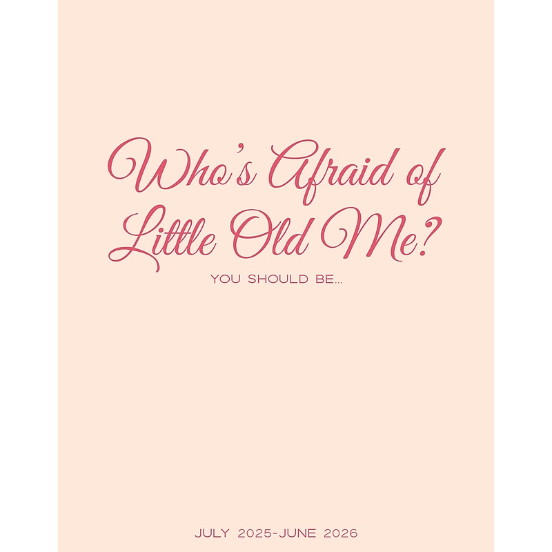 2025-2026 Willow Creek Who's Afraid 7.5" x 9.5" Academic Year Monthly Planner, Multicolored (54895) image 1