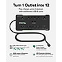 Plugable 12-Outlet Power Strip with 2-Port USB Charger, 25 ft., Black (PS12-USB25)~#|#~4C33CBC1-4321-4C82-AF5C37C12DD7BA5A_sc7