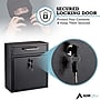 AdirOffice Indoor/Outdoor Mailbox, Black (631-05-BLK)~#|#~4C3AF6E0-83D0-4D23-8FB56293A834AE05_sc7