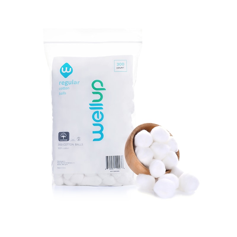 WellUp Regular Cotton Ball, 300/Pack (W11300300) image 1