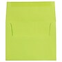 JAM Paper A2 Booklet Envelope 4 3/8" x 5 3/4", Ultra Lime Green, 100/Pack (WDBH610d)~#|#~4C3F5641-3013-4166-8272BBF77DD5CA56_sc7