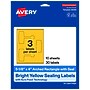 Avery Laser/Inkjet Sealing Labels, 5-1/8" x 4", Bright Yellow, 30 Labels/Pack (19479370716)~#|#~4C41536B-0872-4805-8DFCDC08A6CF6BA3_sc7