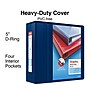 Staples Heavy Duty 5" 3-Ring View Binder, D-Ring, Navy Blue (ST60407-CC)~#|#~4C4537C4-5E31-485B-9E492CBDB0207F54_sc7