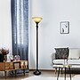 Elegant Designs 71" 1 Light Torchiere Floor Lamp with Marbelized Amber Glass Shade, Restoration Bronze (LF2001-RBZ)~#|#~4C48DEC8-9403-474D-9D9BD0E311510351_sc7