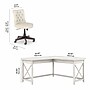 Bush Furniture Key West 60"W L Shaped Desk with Mid Back Tufted Office Chair, Linen White Oak (KWS045LW)~#|#~4C4DBCDD-030C-4028-934EE5DAA7589579_sc7