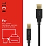 Staples TECH 10 ft. USB-A to USB-B 2.0 Cable, Male to Male, Black (ST62443)~#|#~4C4E561F-70B1-48F7-972EC30972AEAE14_sc7