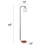 Creekwood Home 63" Metal Floor Lamp with Cylindrical Shade, Rose Gold (CWF-1000-RG)~#|#~4C5337A5-6629-49C1-97A82FAD514ADEF0_sc7