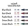 uni-ball Vision Elite BLX Rollerball Pens, Bold Point, 0.8mm, Blue/Black Ink (61232)~#|#~4C558DC8-640F-450D-8BDE006499DCA98F_sc7
