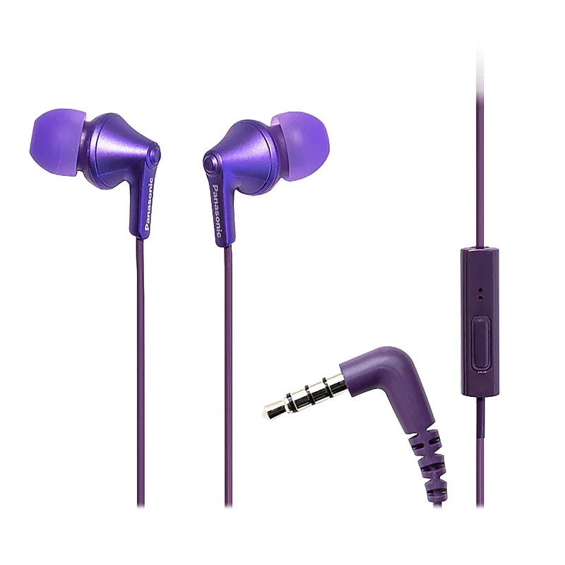 Panasonic ErgoFit Earbuds, Metallic Purple (RP-TCM125) image 1