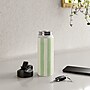 DENY Designs Spring Stripe II by Avenie Stainless Steel Double Wall Insulated Water Bottle, 18 oz., Green/White (88752-WBTL05)~#|#~4C5B1612-B15A-4FAA-8FCD4DC98A37F33D_sc7
