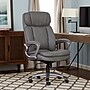 Serta Fairbanks Ergonomic Bonded Leather Executive Big & Tall Chair, 350 lb. Capacity, Gray (43675B)~#|#~4C5B27B0-2D80-46C3-954F577D320E0934_sc7